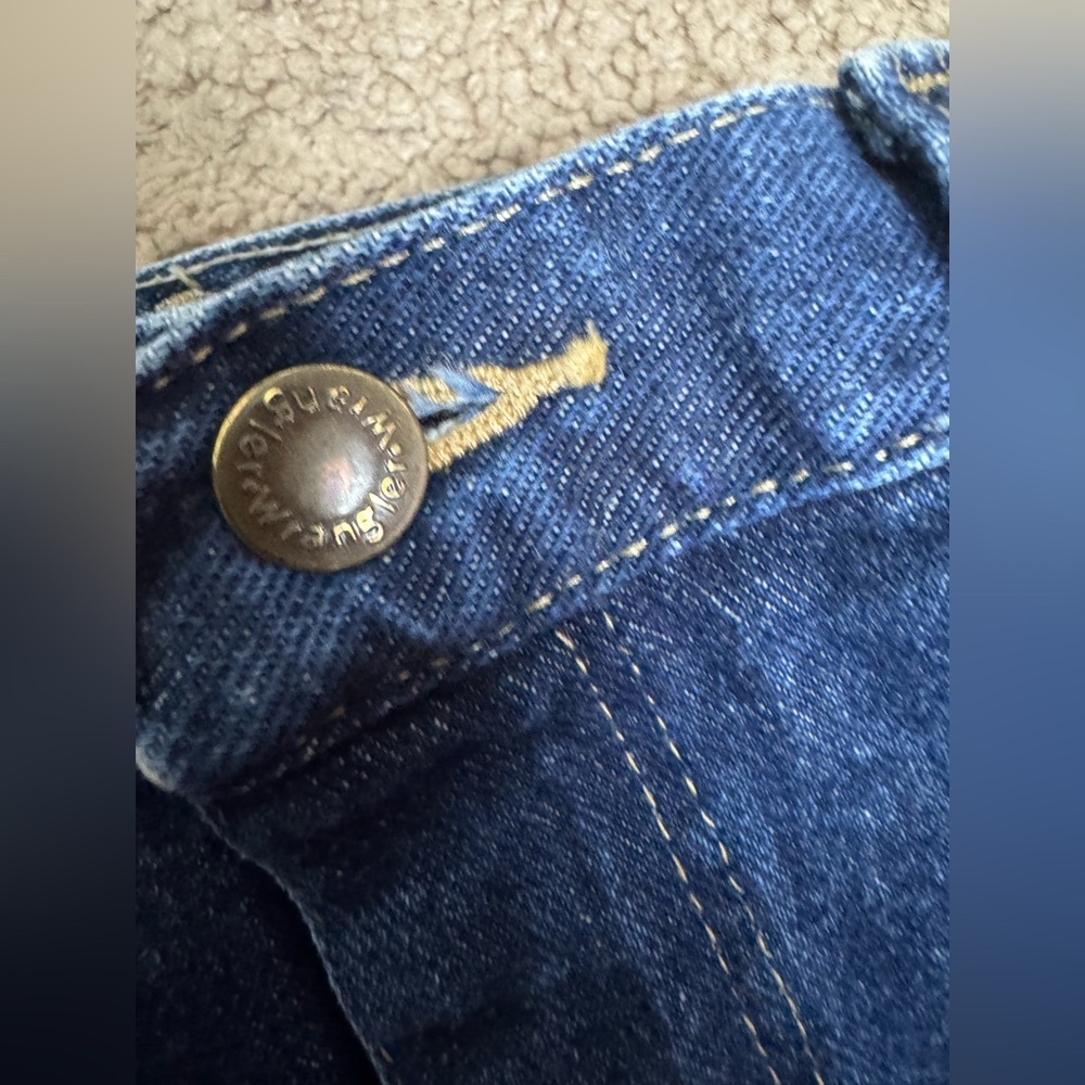 Wrangler Rugged Wear Dark Wash Denim Jeans 50x30 Relaxed Straight - Picture 6 of 6